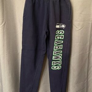 Kids Navy Seahawks Logo Joggers